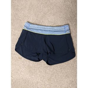 Lululemon Women's Speed-Up Shorts Navy Size 4